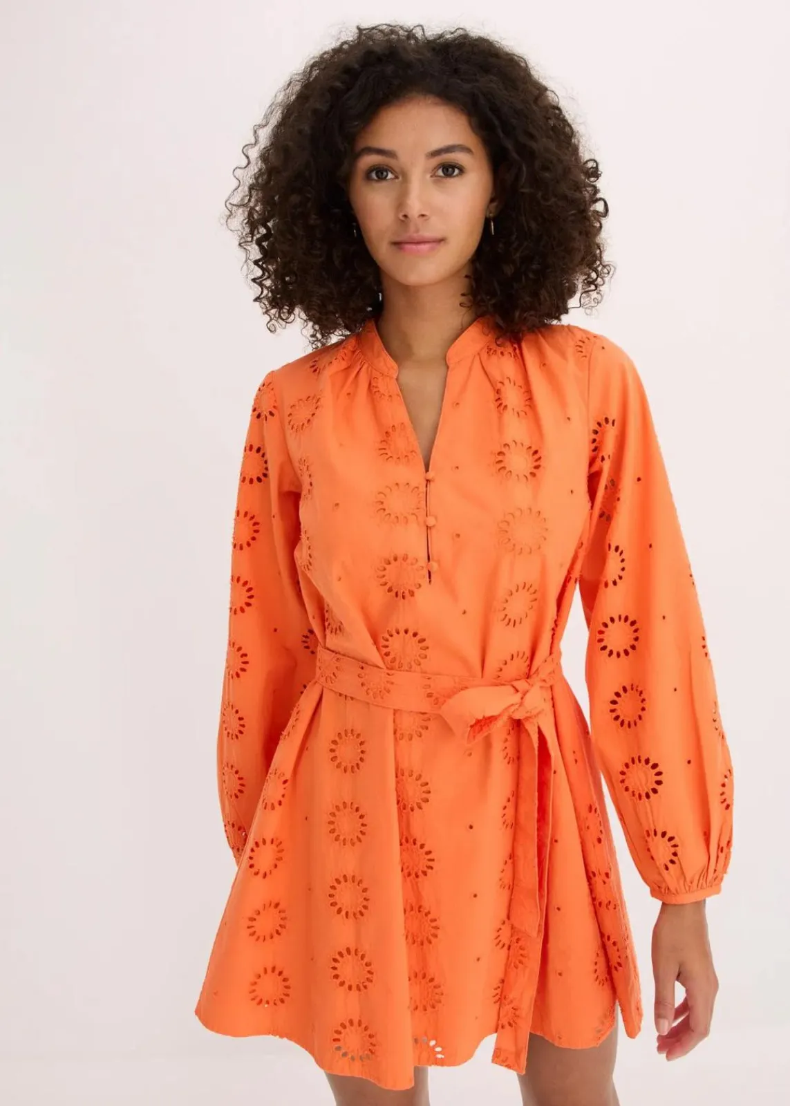 bonprix Bekleidung·Pullover & Strickjacken|Kleider^Blusenkleid aus reiner Bio-Baumwolle mango