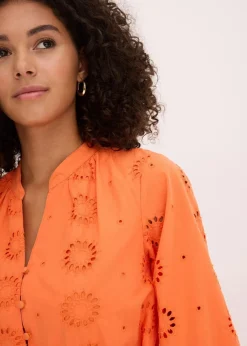 bonprix Bekleidung·Pullover & Strickjacken|Kleider^Blusenkleid aus reiner Bio-Baumwolle mango