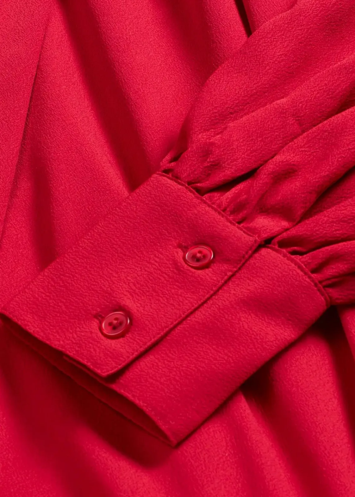 bonprix Kleider|Nachhaltigere Materialien^Blusenkleid mit Schluppenkragen chillirot