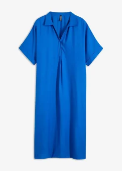 bonprix Kleider|Bekleidung·Pullover & Strickjacken^Blusenkleid mit Taschen arktikblau