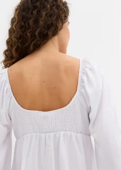 bonprix Blusen & Tuniken|Nachhaltigere Materialien^Blusenshirt weiß