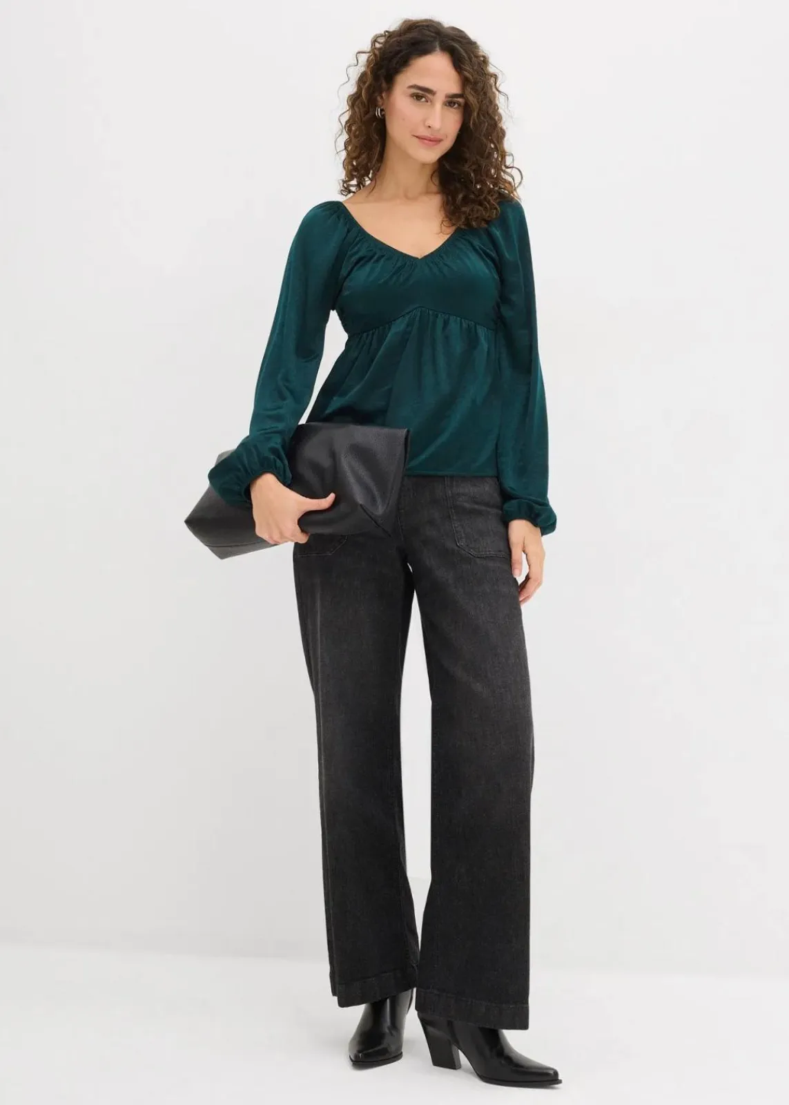 bonprix Nachhaltigere Materialien|Blusen & Tuniken^Blusenshirt tiefgrün