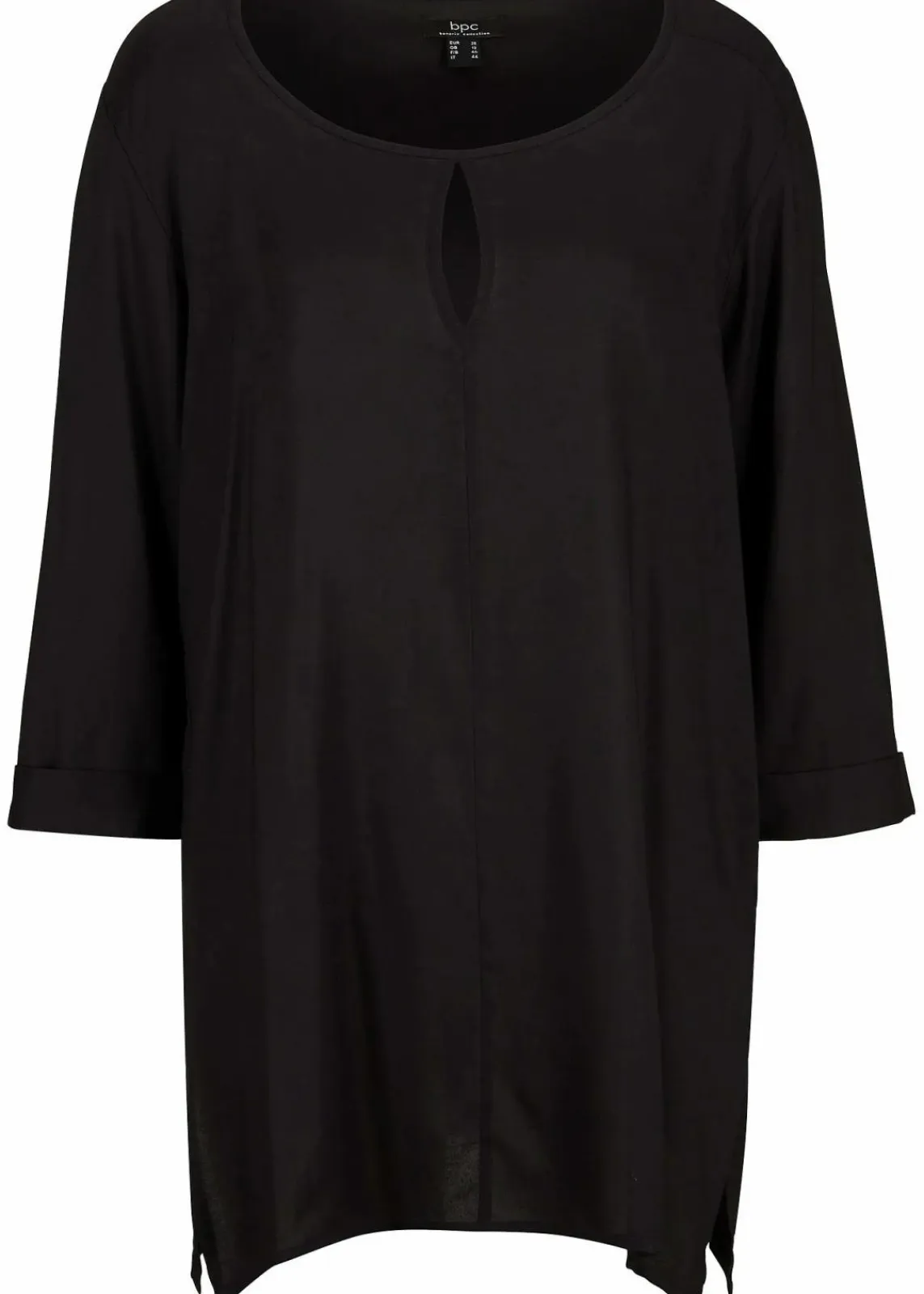 bonprix Bekleidung·Jacken & Mäntel|Nachhaltigere Materialien^Blusenshirt aus reiner Viskose schwarz