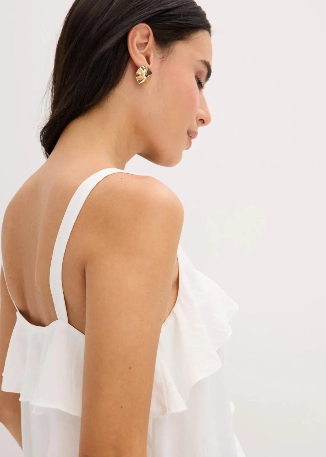 bonprix Bekleidung·Jacken & Mäntel|Blusen & Tuniken^Blusentop wollweiß