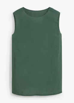 bonprix Shirts & Tops|Blusen & Tuniken^Blusentop aus Crinkle-Viskose-Mix schattengrün