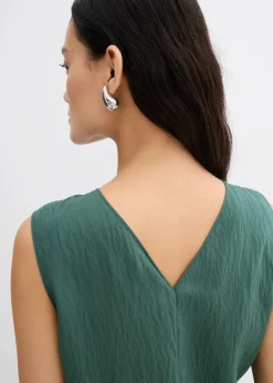bonprix Shirts & Tops|Blusen & Tuniken^Blusentop aus Crinkle-Viskose-Mix schattengrün