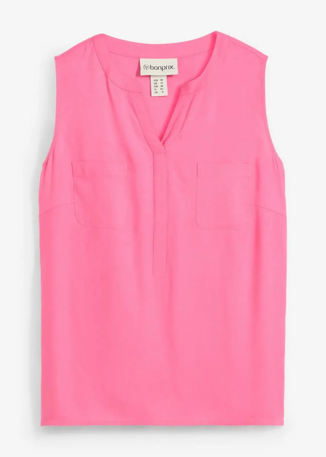 bonprix Bekleidung·Jacken & Mäntel|Blusen & Tuniken^Blusentop aus fließender Viskose pink