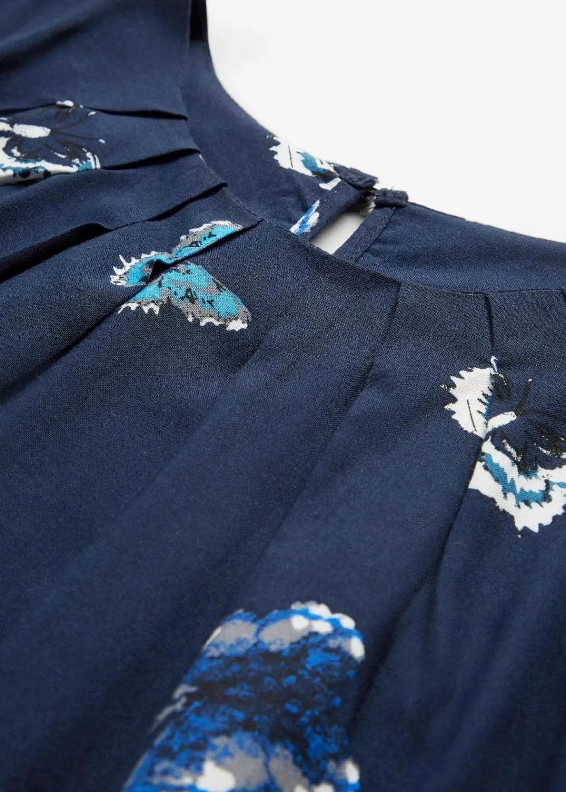 bonprix Shirts & Tops|Blusen & Tuniken^Blusentop aus fließender Viskose dunkelblau bedruckt