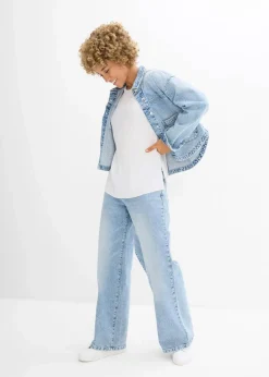bonprix Bekleidung·Jacken & Mäntel|Blusen & Tuniken^Blusentop aus recyceltem Polyester wollweiß