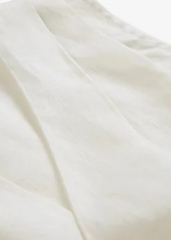 bonprix Bekleidung·Jacken & Mäntel|Premium^Blusentop aus reinem Leinen in Wickeloptik wollweiß