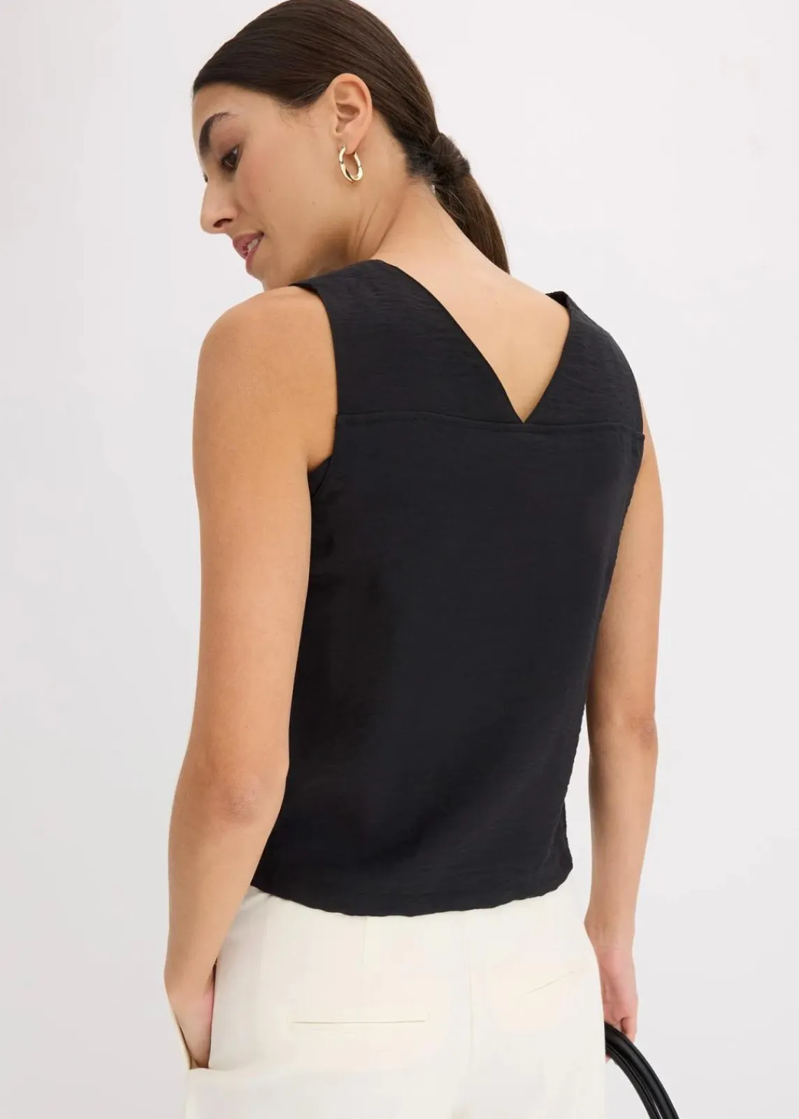 bonprix Shirts & Tops|Blusen & Tuniken^Blusentop aus softem Viskose-Mix schwarz