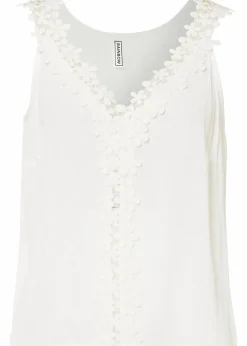 bonprix Blusen & Tuniken|Shirts & Tops^Blusentop aus strukturiertem Crinkle weiß