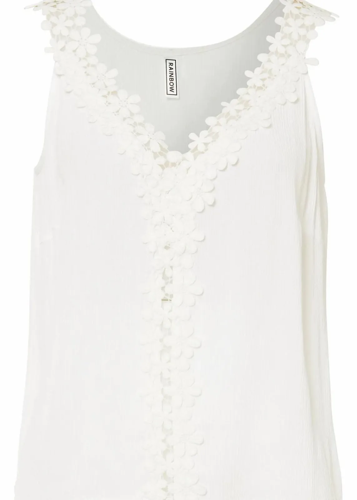 bonprix Blusen & Tuniken|Shirts & Tops^Blusentop aus strukturiertem Crinkle weiß
