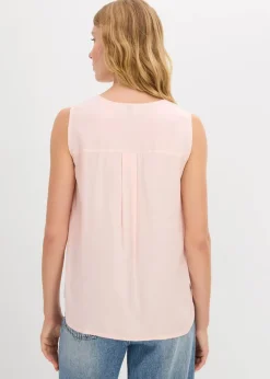 bonprix Bekleidung·Jacken & Mäntel|Blusen & Tuniken^Blusentop aus weicher Viskose zartrosa