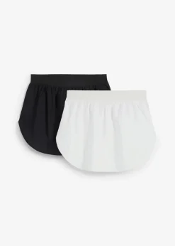 bonprix Blusen & Tuniken^Blusenverlängerung, 2er Pack schwarz / weiß