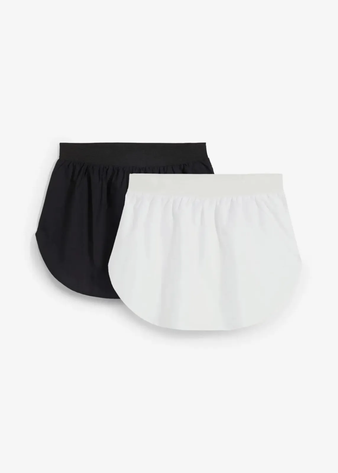 bonprix Blusen & Tuniken^Blusenverlängerung, 2er Pack schwarz / weiß