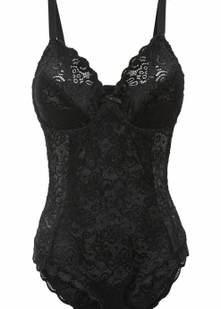 bonprix Wäsche·Bodies|Wäsche·Dessous^Body aus edler Spitze schwarz