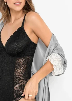bonprix Große Cups D-H|Dessous^Body aus edler Spitze schwarz