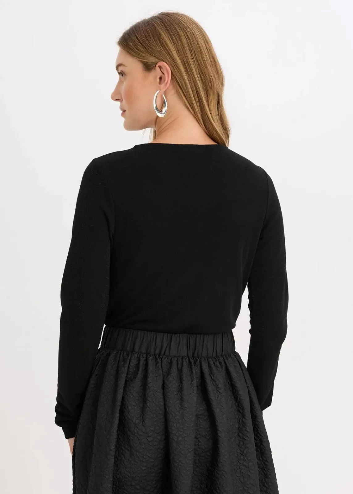 bonprix Shirts & Tops^Body aus fließendem Viskose-Mix schwarz