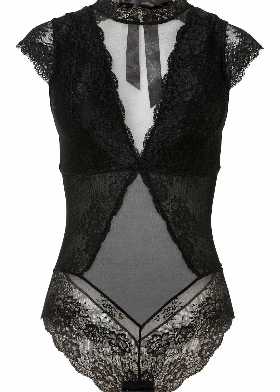 bonprix Wäsche·Bodies|Wäsche·Dessous^Body aus zarter Spitze schwarz