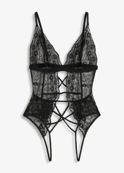 bonprix Wäsche·Erotikwäsche|Erotikwäsche^Body ouvert schwarz