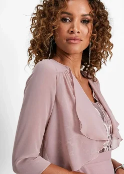 bonprix Jacken & Mäntel|Festliche Mode^Bolero aus feinem Chiffon rosenholz