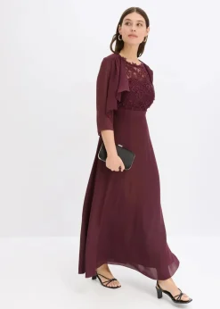 bonprix Jacken & Mäntel|Festliche Mode^Bolero aus feinem Chiffon weinrot
