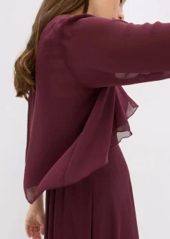 bonprix Jacken & Mäntel|Festliche Mode^Bolero aus feinem Chiffon weinrot