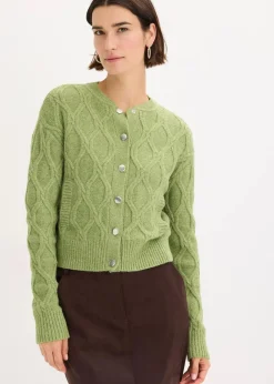 bonprix Bekleidung·Umstandsmode|Strickmode^Bomberjacke mit Wollanteil moos
