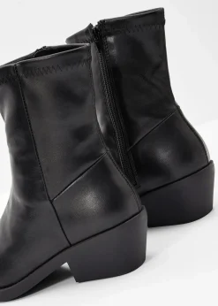 bonprix Boots|Schuhe & Accessoires In Spezialgrößen·Elastischer Schaft^Boot schwarz