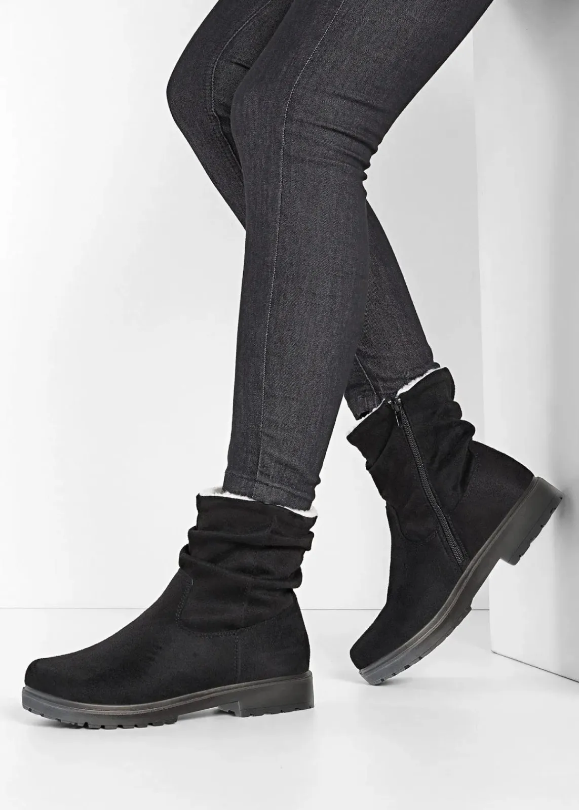 bonprix Gefütterte Winterschuhe|Boots^Boot schwarz