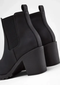 bonprix Boots|Schuhe & Accessoires In Spezialgrößen·Elastischer Schaft^Boot schwarz