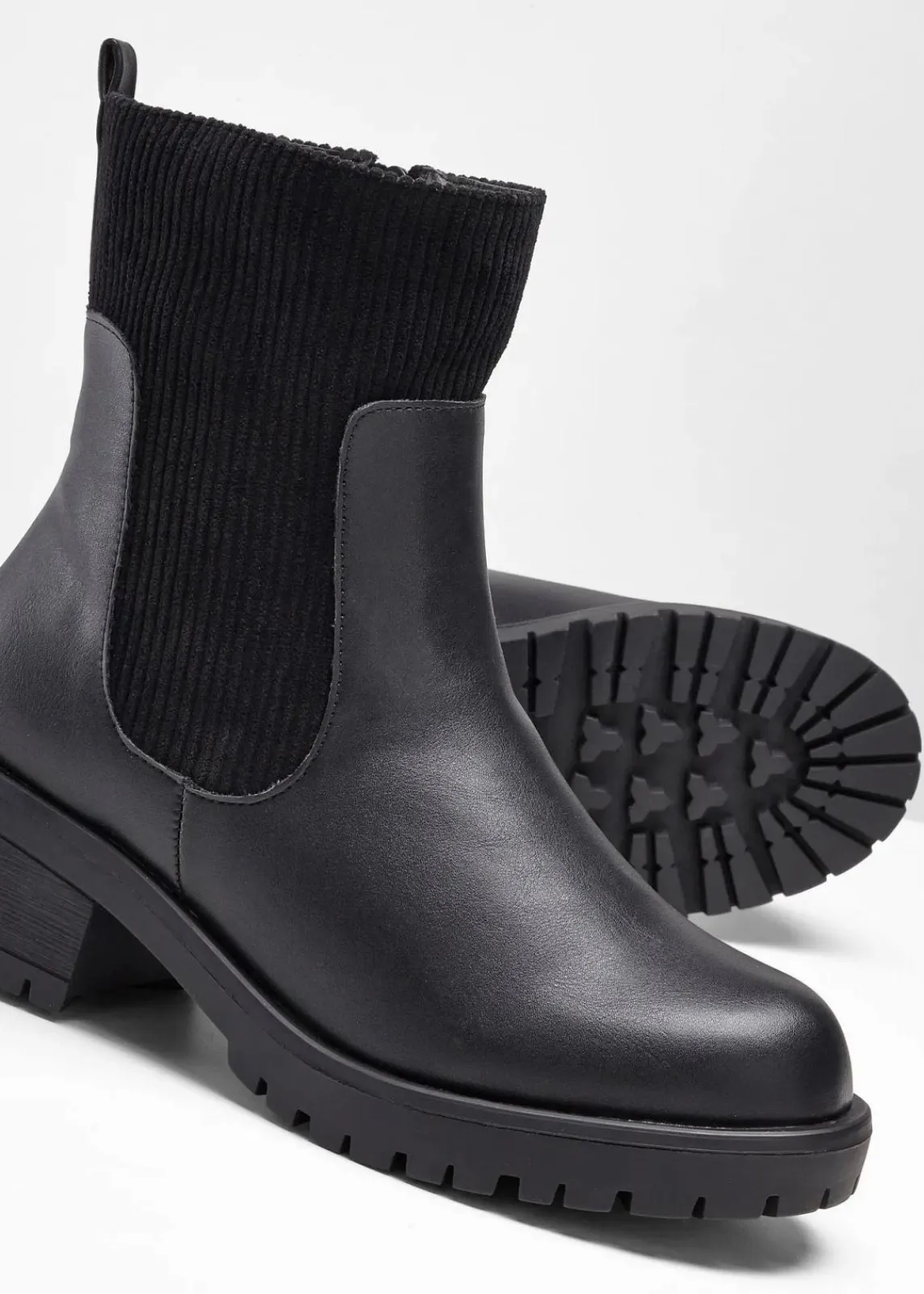 bonprix Boots|Schuhe & Accessoires In Spezialgrößen·Schuhe In Übergröße^Boot schwarz