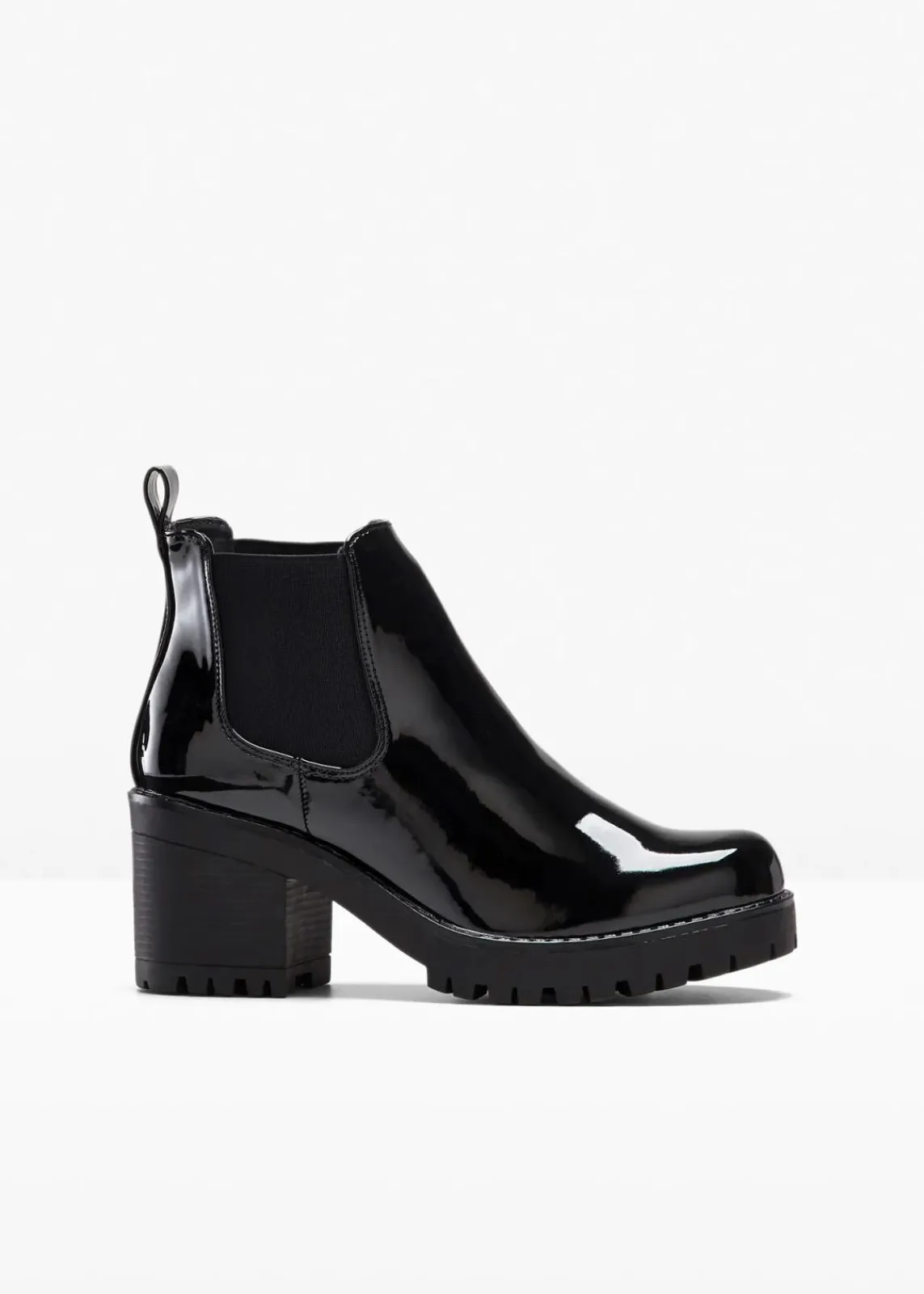 bonprix Boots|Schuhe & Accessoires In Spezialgrößen·Elastischer Schaft^Boot schwarz