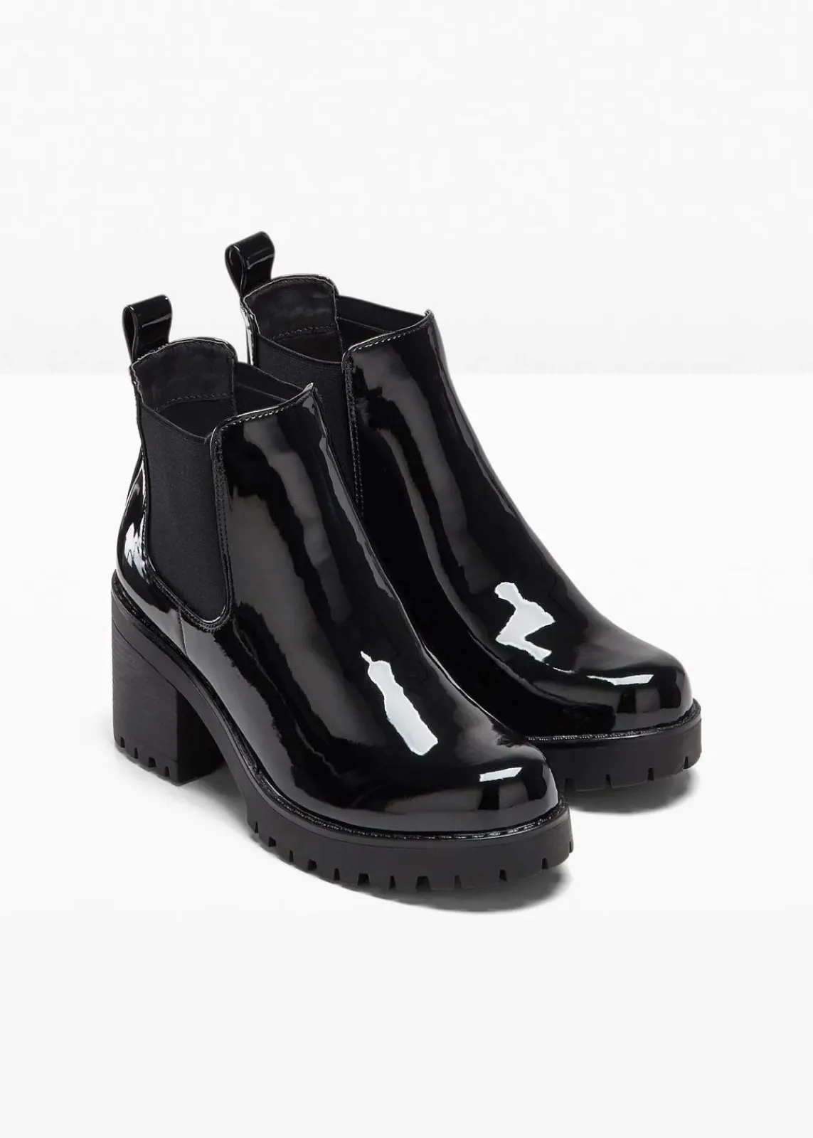 bonprix Boots|Schuhe & Accessoires In Spezialgrößen·Elastischer Schaft^Boot schwarz