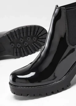 bonprix Boots|Schuhe & Accessoires In Spezialgrößen·Elastischer Schaft^Boot schwarz