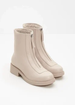bonprix Gefütterte Winterschuhe|Boots^Boot kieselbeige
