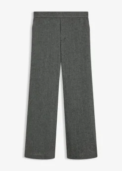 bonprix Bekleidung·Kleider|Hosen^Bootcut Hose in Tweedoptik schwarz/wollweiß meliert