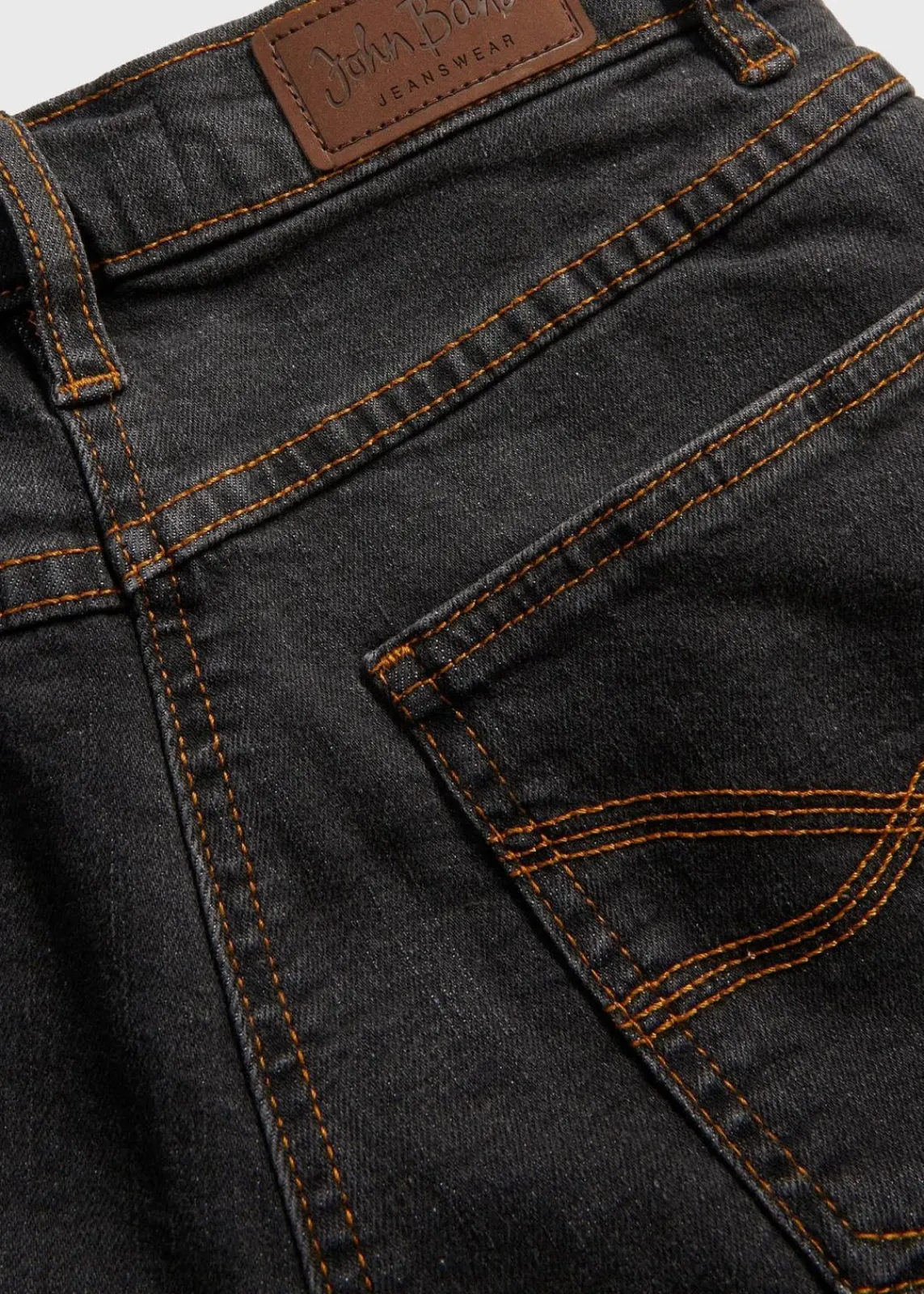 bonprix Jeans|Kurzgrößen^Bootcut Jeans High Waist, Stretch schwarz