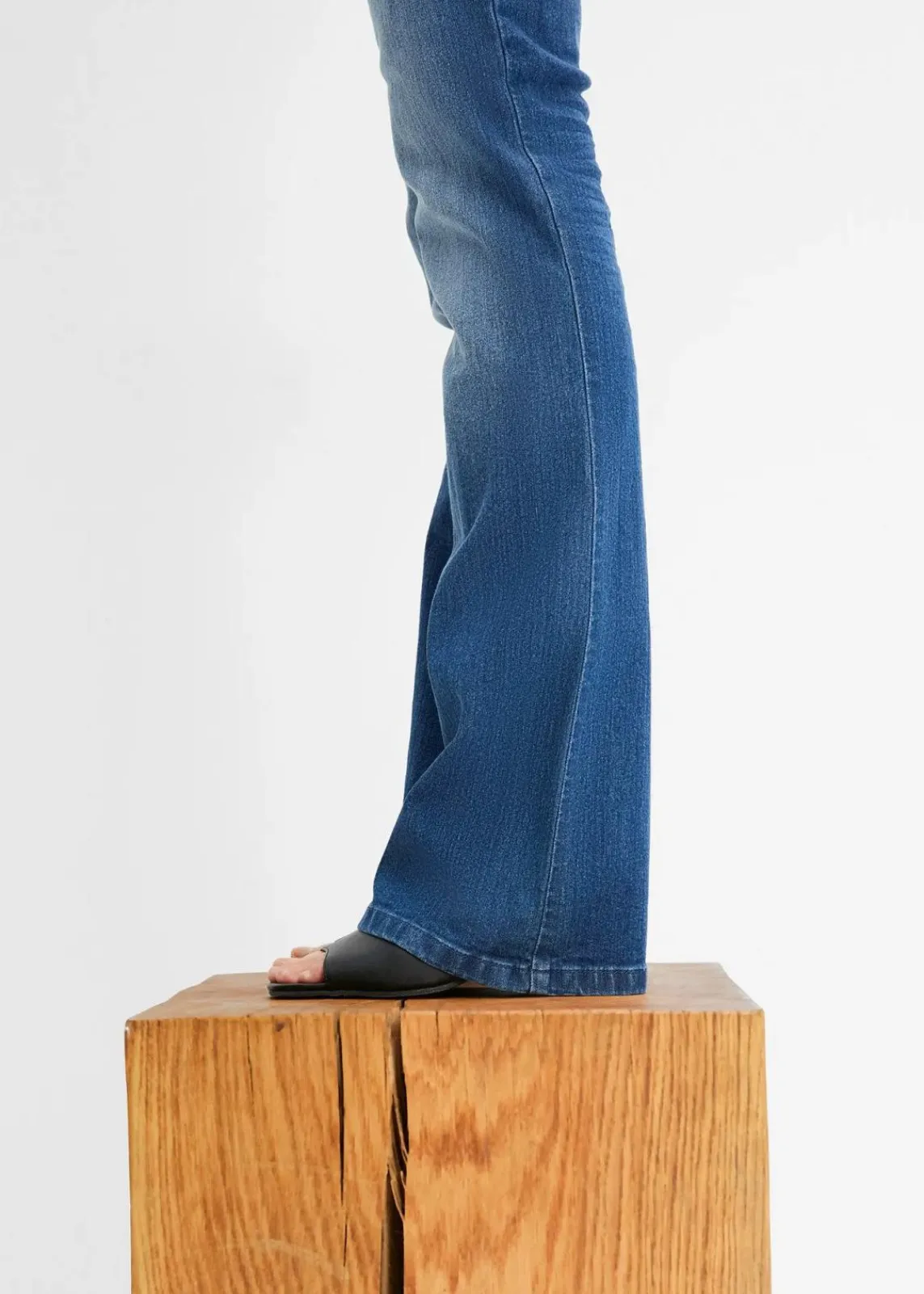 bonprix Jeans|Bekleidung·Shirts & Tops^Bootcut-Jeans blau denim