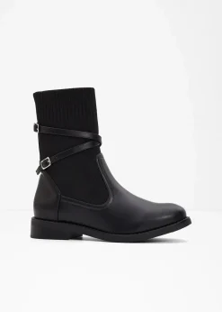 bonprix Boots|Schuhe & Accessoires In Spezialgrößen·Elastischer Schaft^Boots schwarz