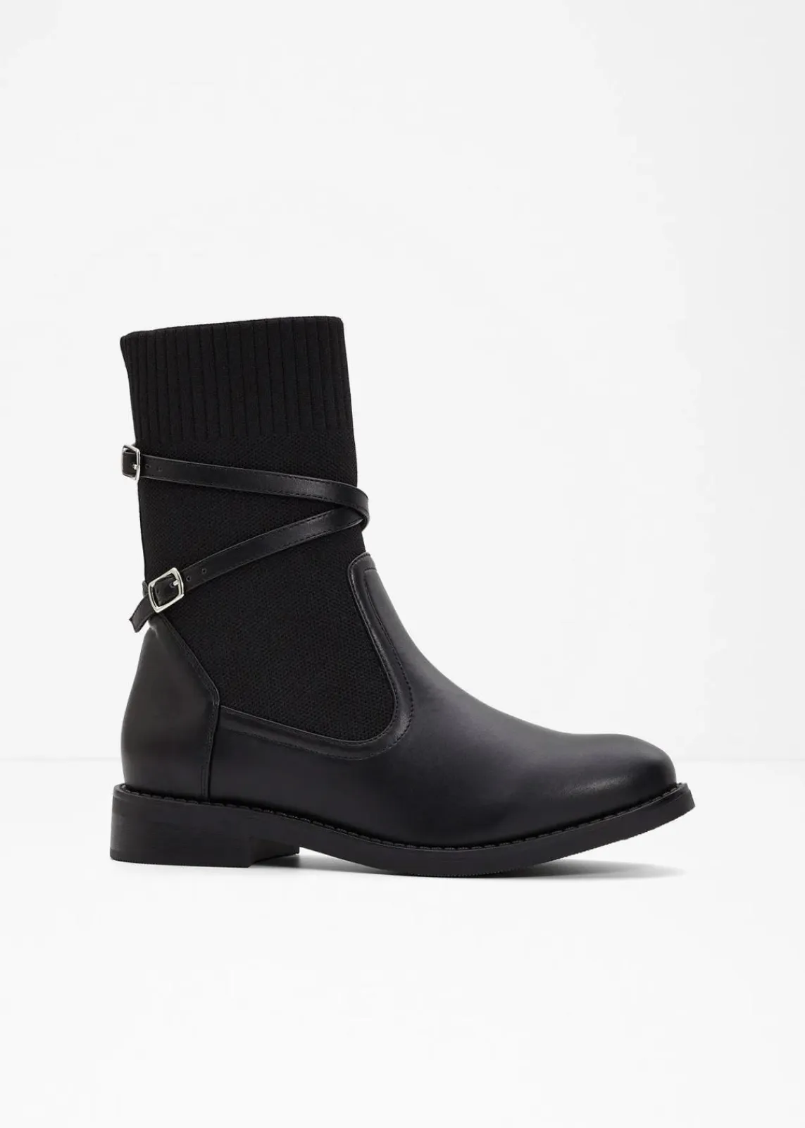 bonprix Boots|Schuhe & Accessoires In Spezialgrößen·Elastischer Schaft^Boots schwarz
