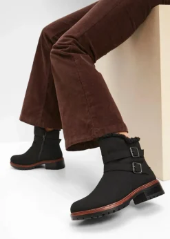 bonprix Gefütterte Winterschuhe|Boots^Boots schwarz