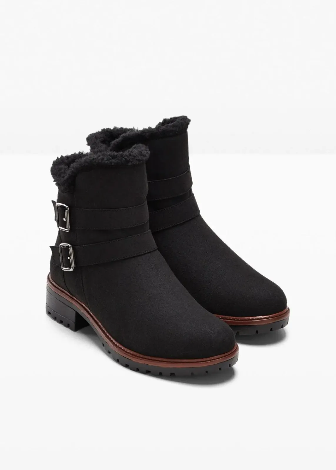 bonprix Gefütterte Winterschuhe|Boots^Boots schwarz