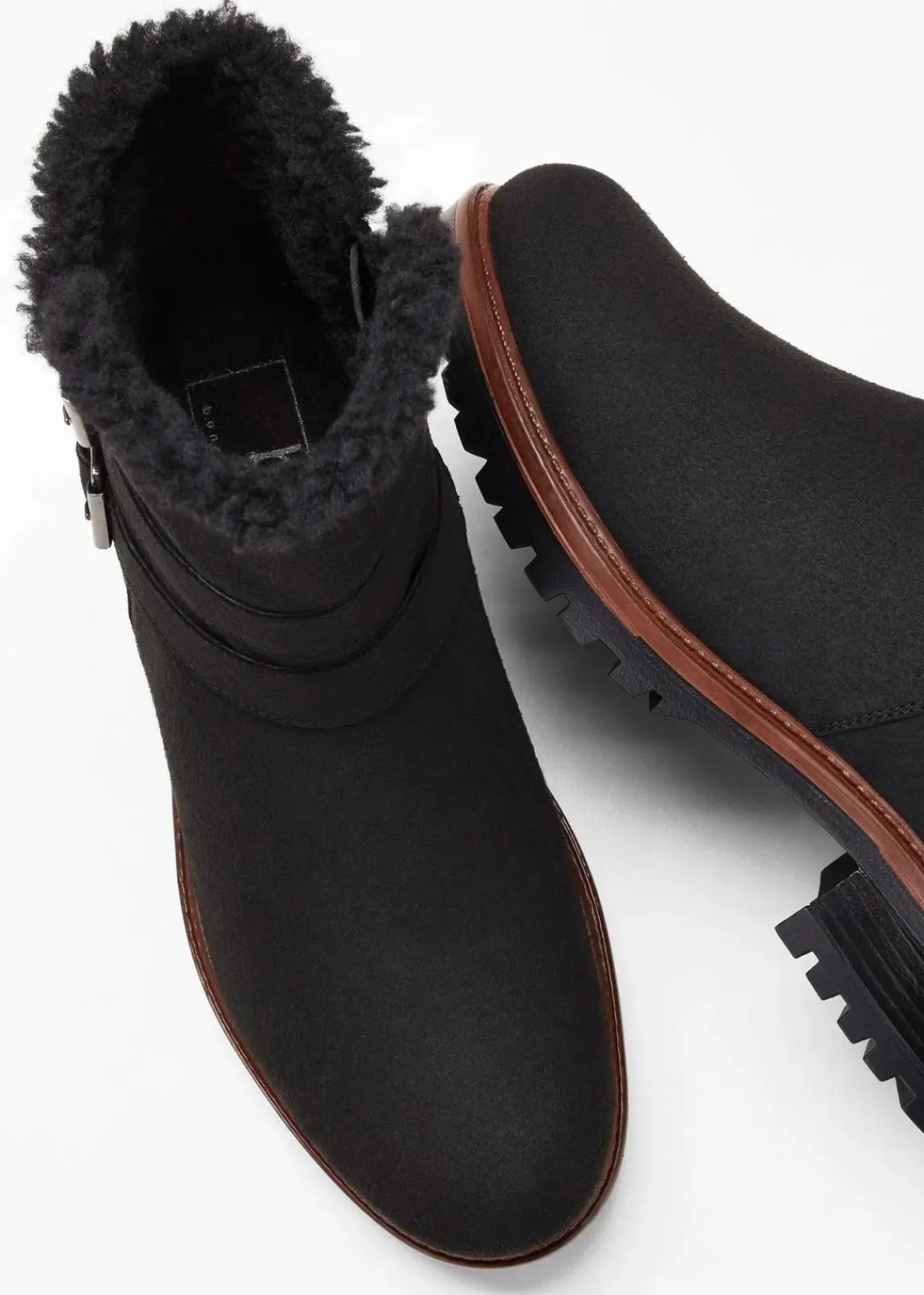 bonprix Gefütterte Winterschuhe|Boots^Boots schwarz