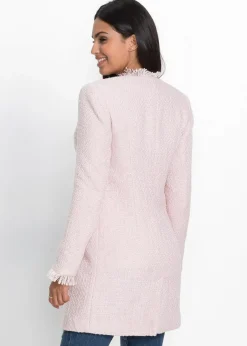 bonprix Blazer^Bouclé Longblazer hellrosa