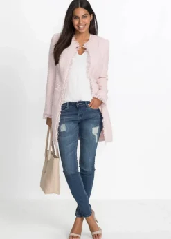 bonprix Blazer^Bouclé Longblazer hellrosa