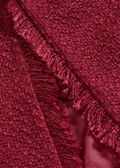 bonprix Jacken & Mäntel|Bekleidung·Hosen^Bouclé-Jacke rhododendronrot