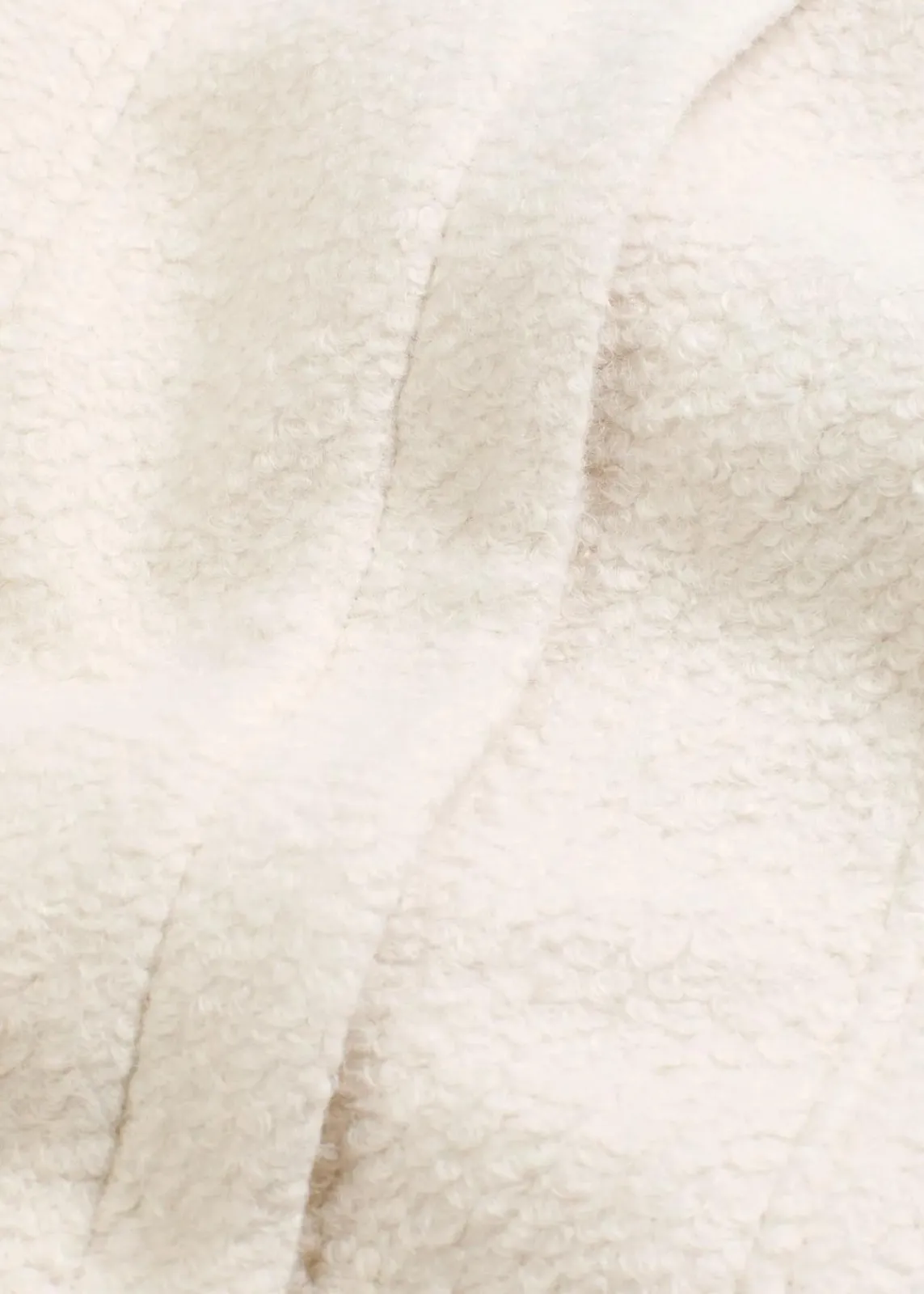 bonprix Bekleidung·Hosen^Bouclé-Kurzmantel wollweiß