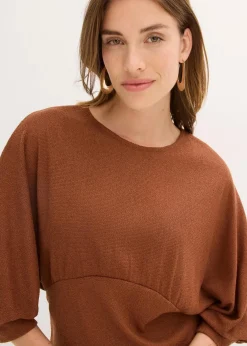 bonprix Shirts & Tops^Bouclé-Shirt braun meliert